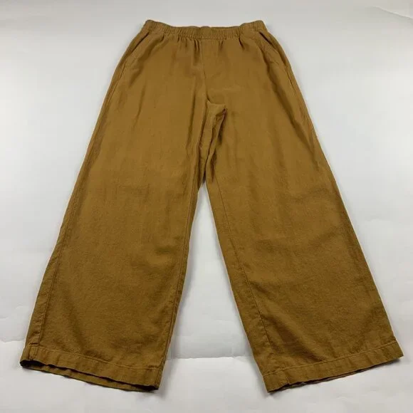 Leg Linen Blend Pants Old Navy Yellow Linen Pants Old Navy Pants
